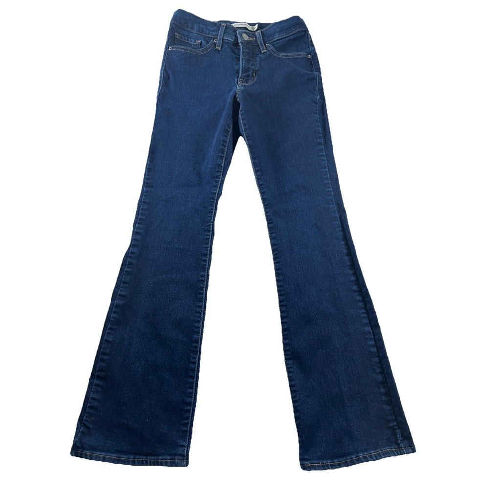 Levi's 315 Women's Bootcut Jeans Blue Dark Wash Mid Rise Stretch Denim Size 26